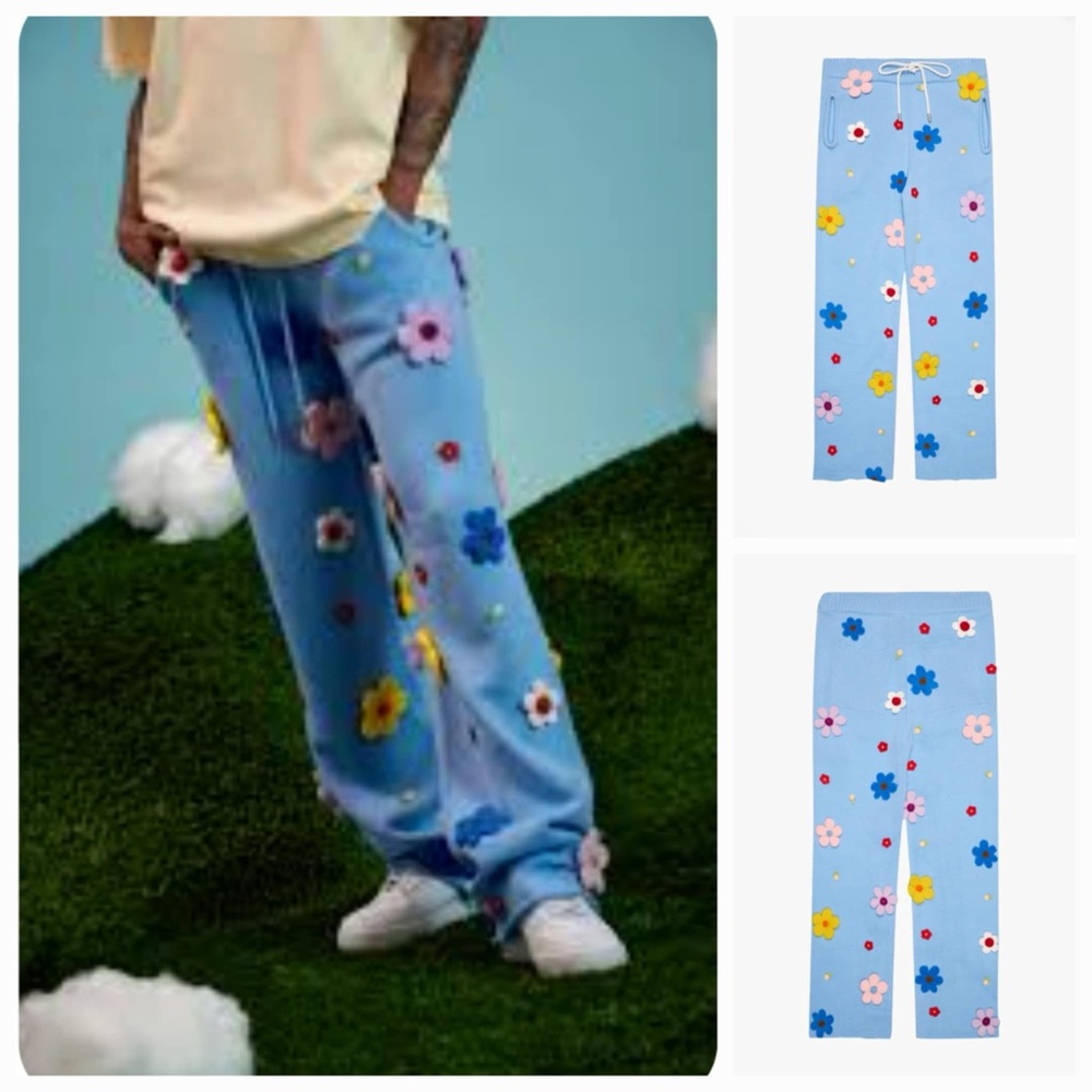 6thNBRHD PANTS "BLOOM" BABY BLUE - SIZE MEDIUM